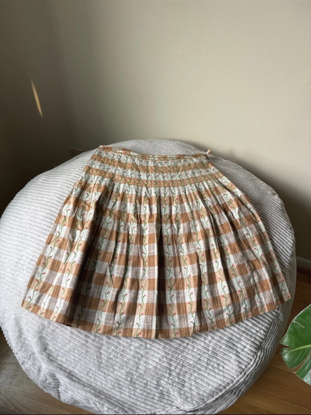 Vintage Free People Embroidered Skirt